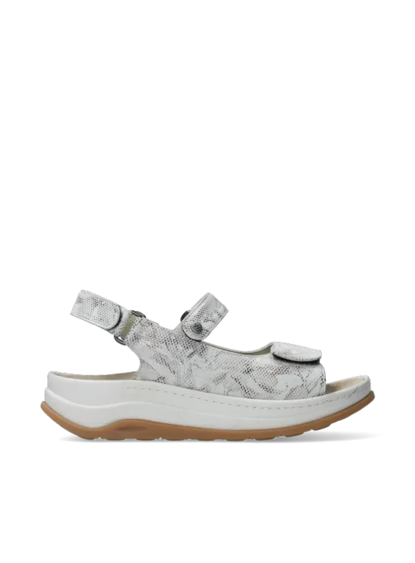 Wolky Adura - beige bloemen leer Sandalen voor dames