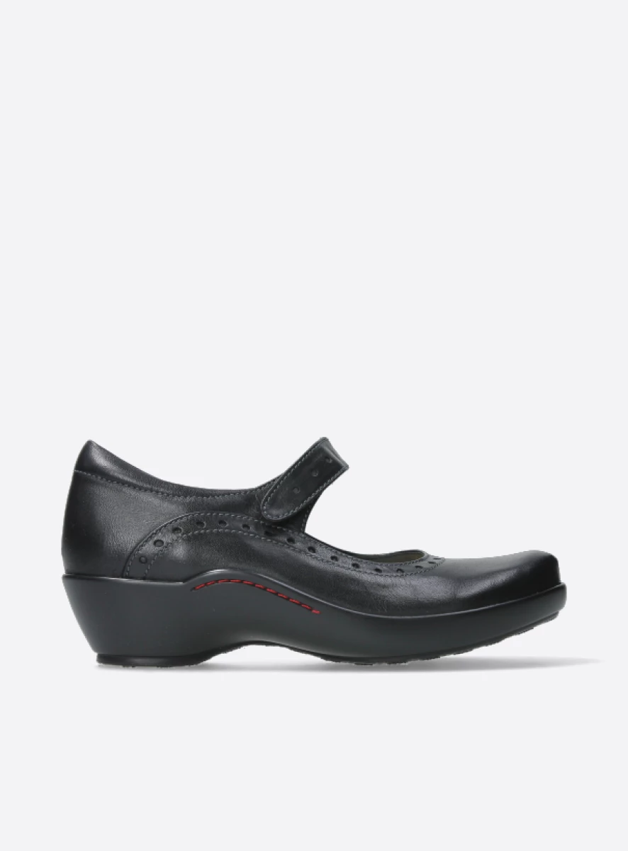 wolky bandschoenen 03450 sud 50000 zwart leer