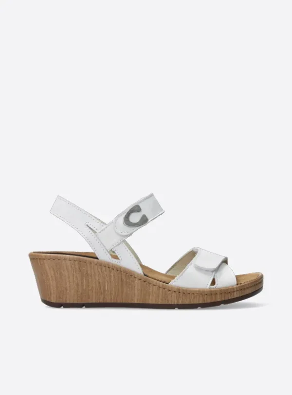 Wolky Sanibel - wit effectleer Sandalen voor dames