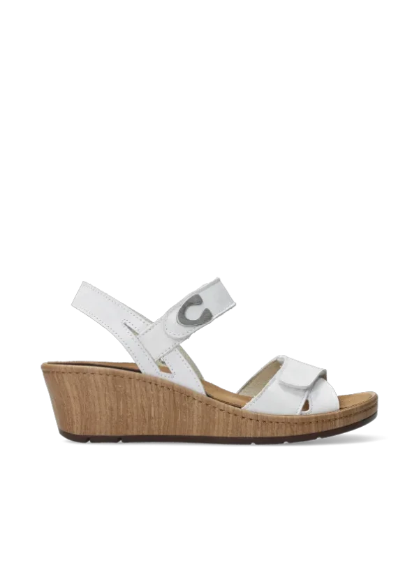 Wolky Sanibel - wit effectleer Sandalen voor dames