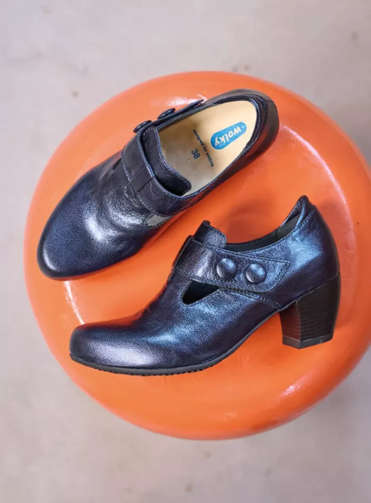 Wolky Nieuw 03727 Carey 23800 blauw metallic leer