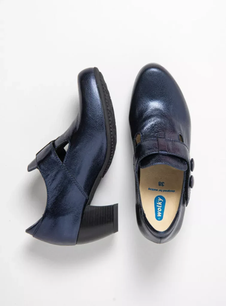 Wolky Nieuw 03727 Carey 23800 blauw metallic leer