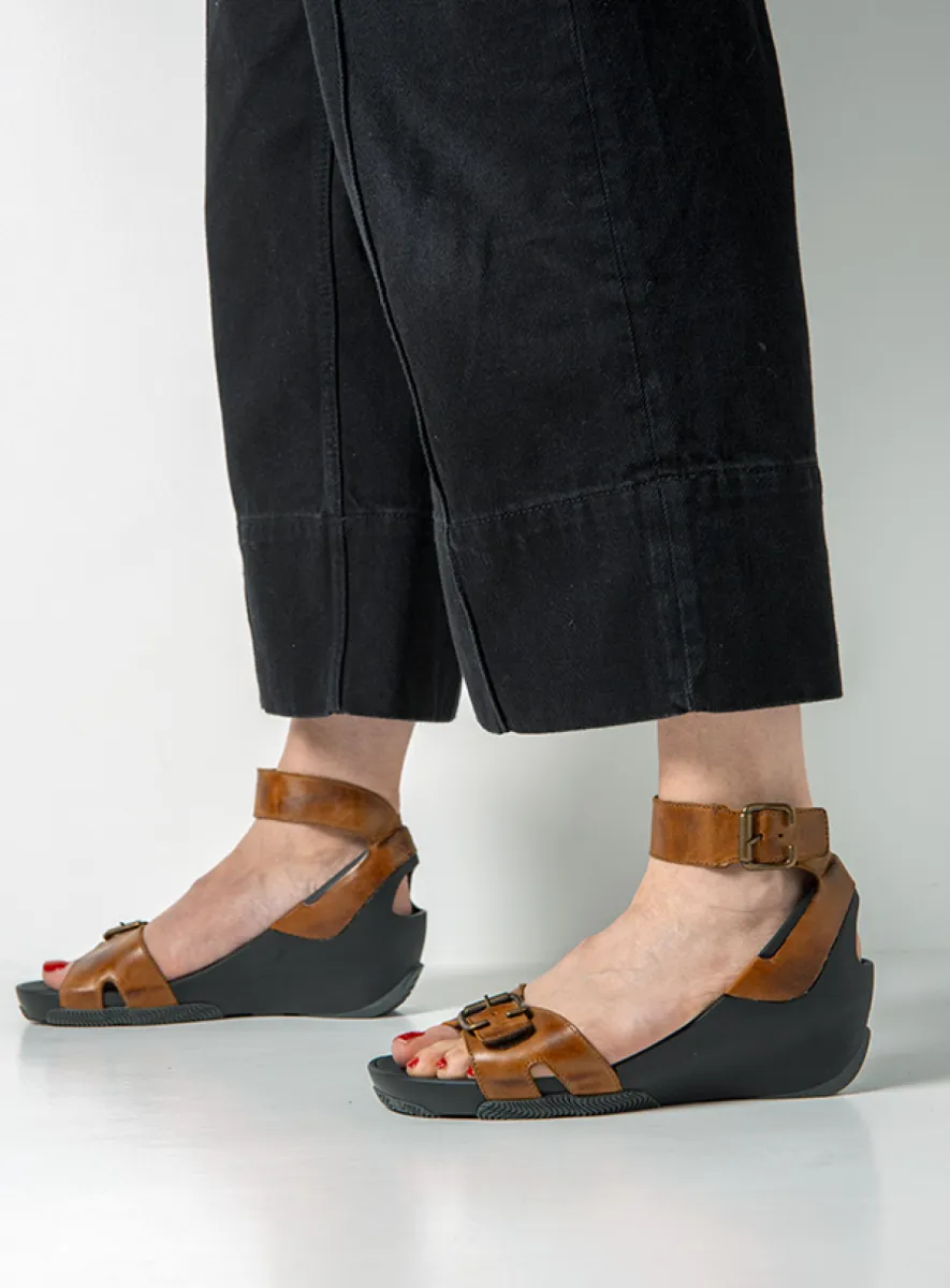 Wolky Sandalen 03777 Eraza 31430 cognac leer