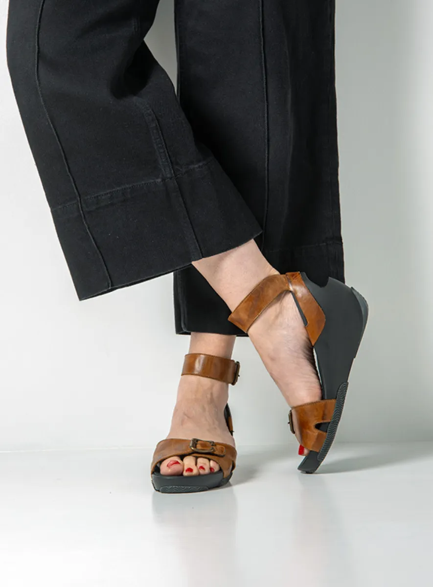 Wolky Sandalen 03777 Eraza 31430 cognac leer