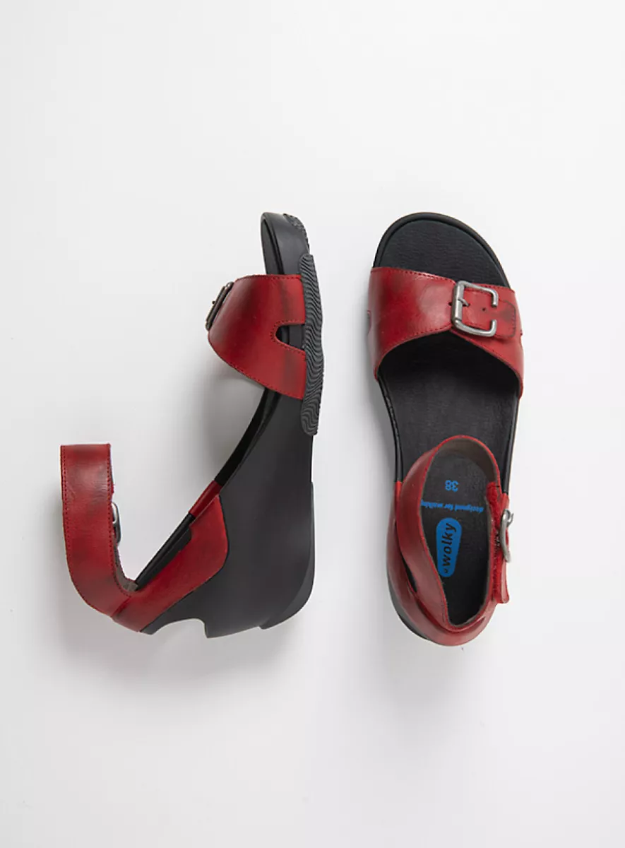 Wolky Nieuw 03777 Eraza 31500 rood leer