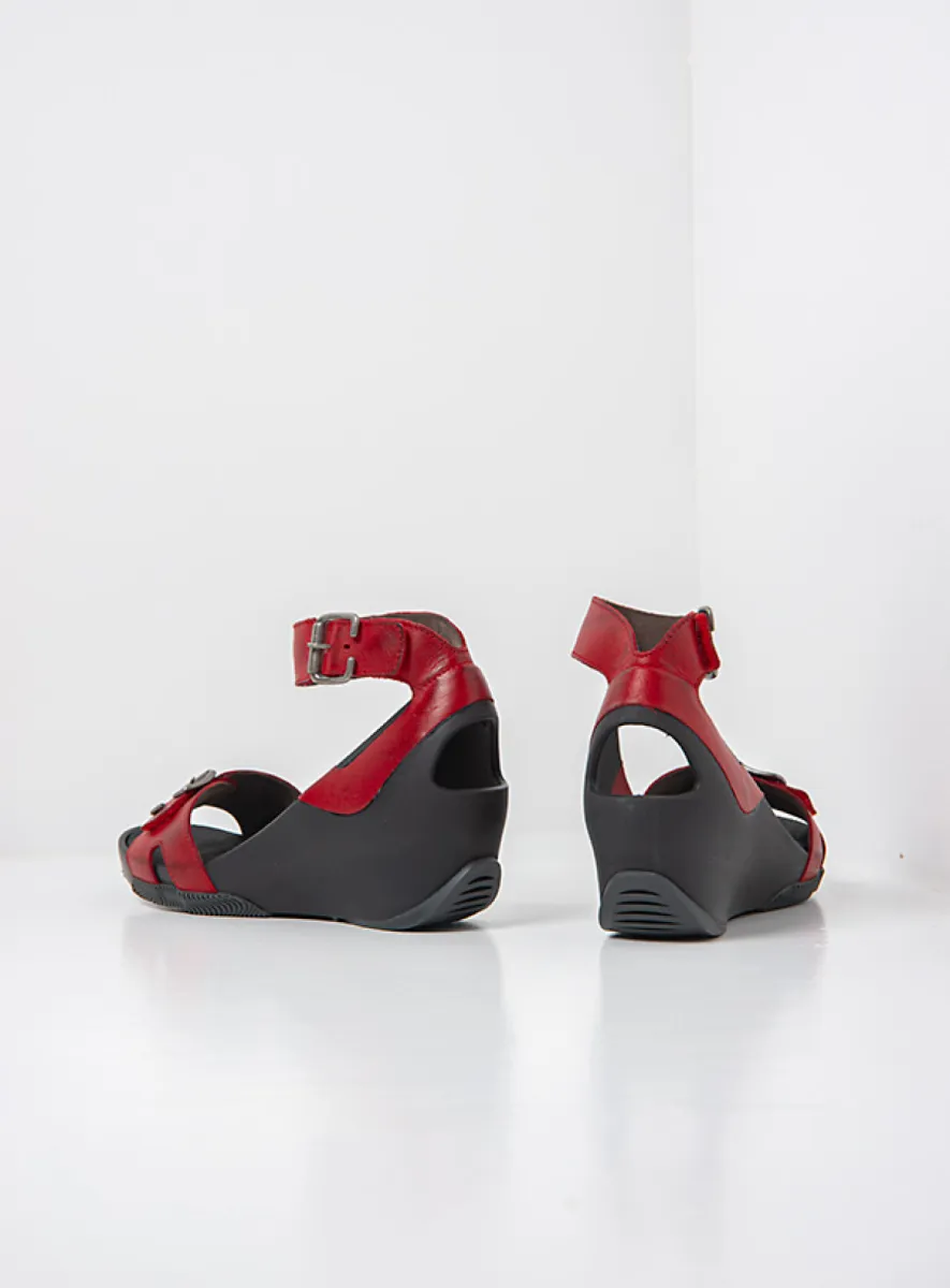 Wolky Sandalen 03777 Eraza 31500 rood leer