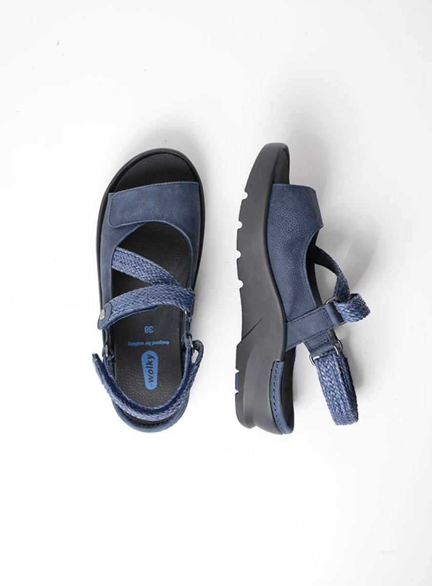 wolky sandalen 03925 lisse 11821 denim nubuck top