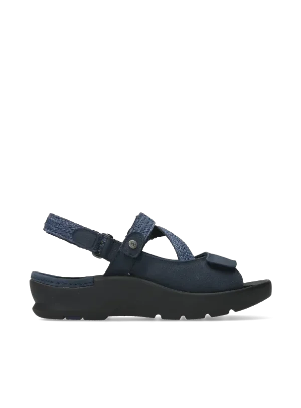 Wolky Lisse - denim nubuck Sandalen voor dames