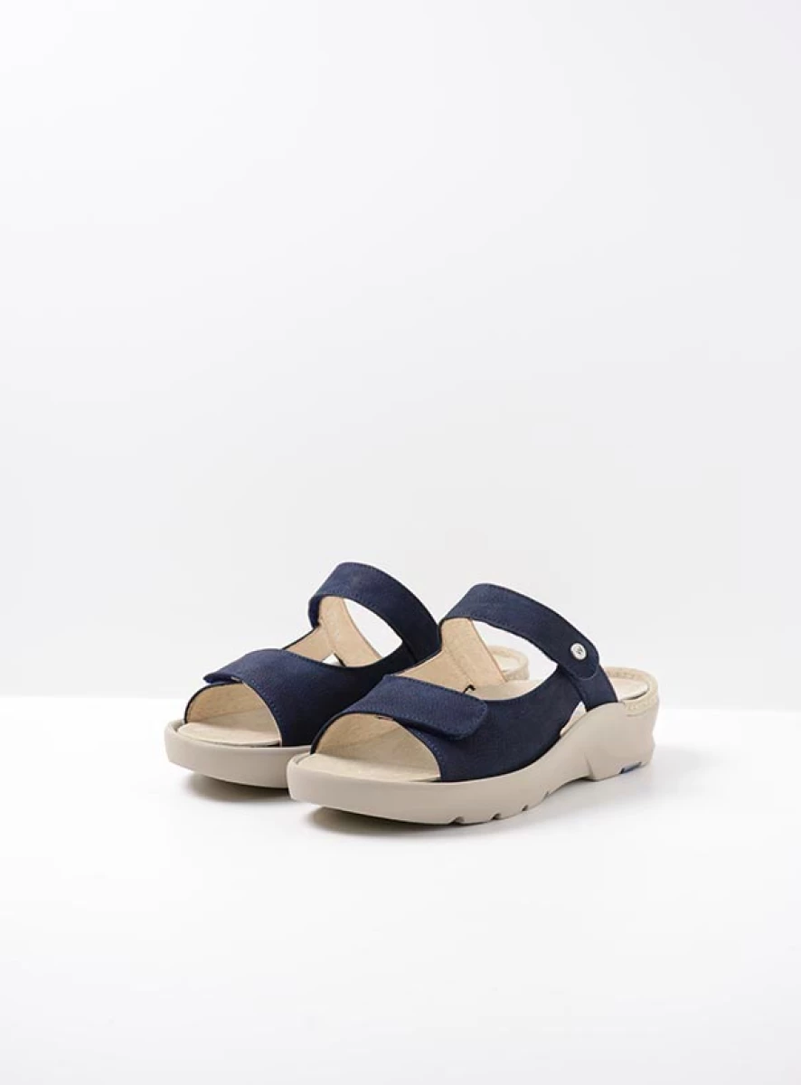 wolky slippers 03926 zaandam 11820 denim nubuck front