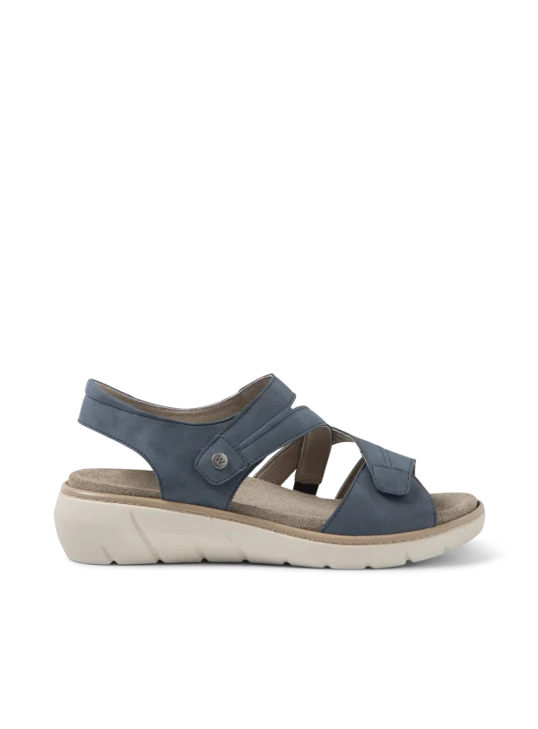 Wolky Ikaria - denimblauw vegan biocare Sandalen voor dames