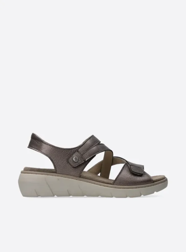 Wolky Ikaria - brons leer Sandalen voor dames