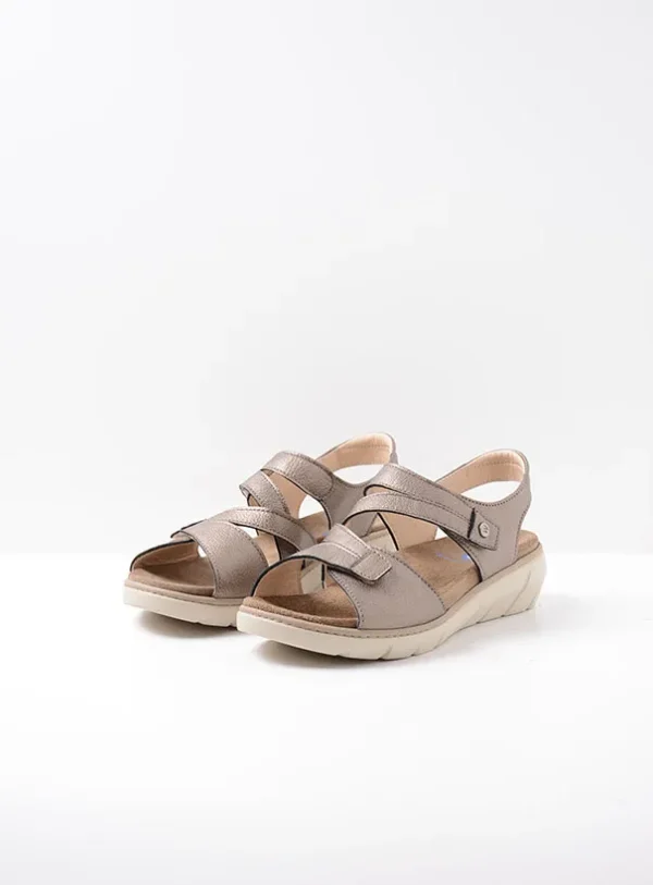 Wolky Ikaria - brons leer Sandalen voor dames