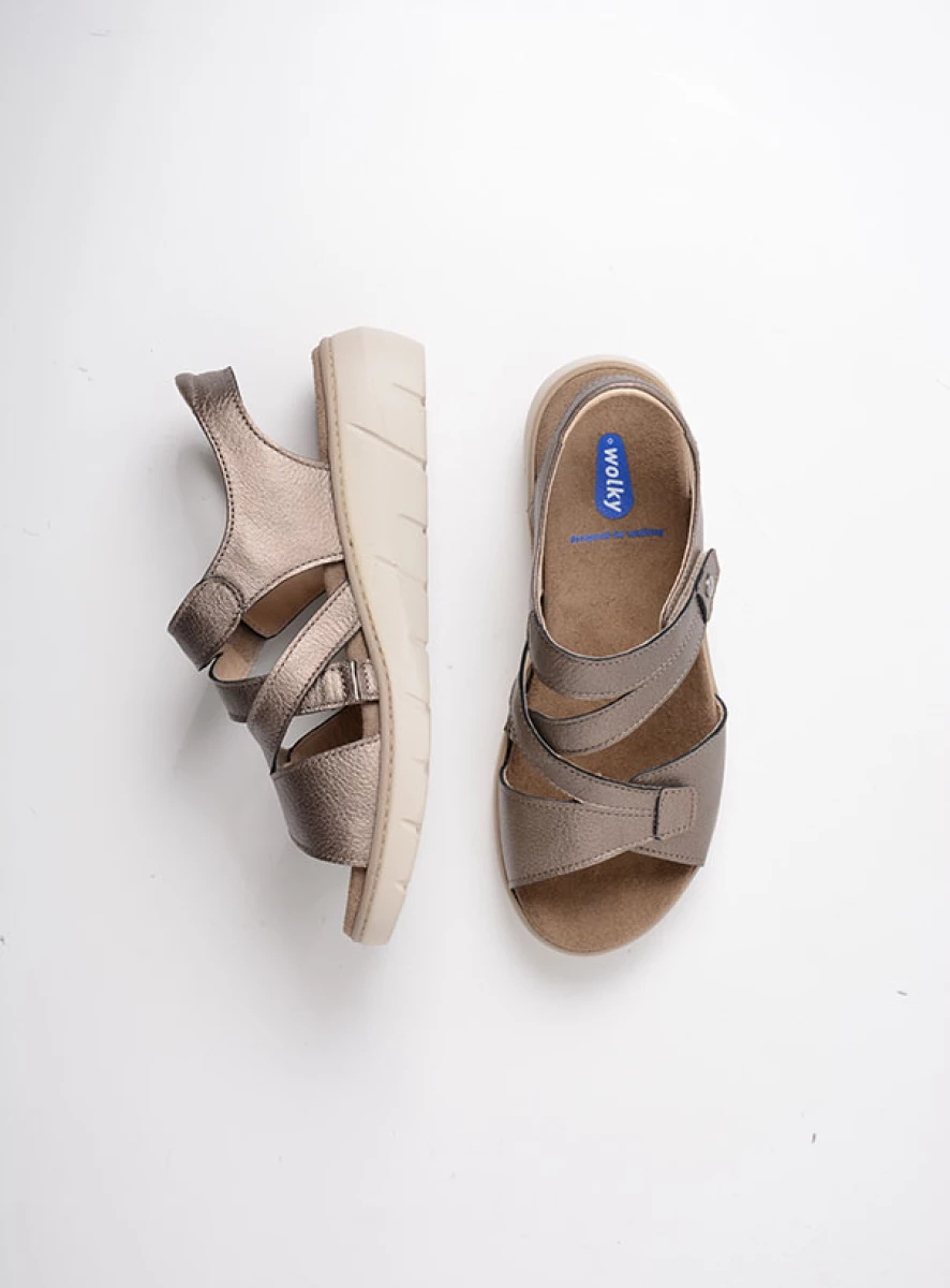 wolky sandalen 04106 ikaria 32320 brons leer top