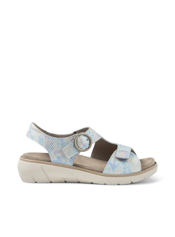 Wolky Leros - multi metallic leer Sandalen voor dames