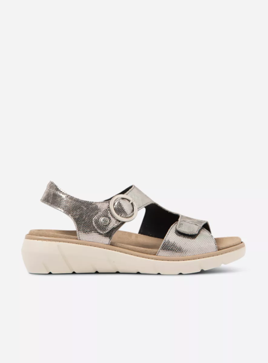 Wolky Nieuw 04108 Leros 39280 grijs metallic leer