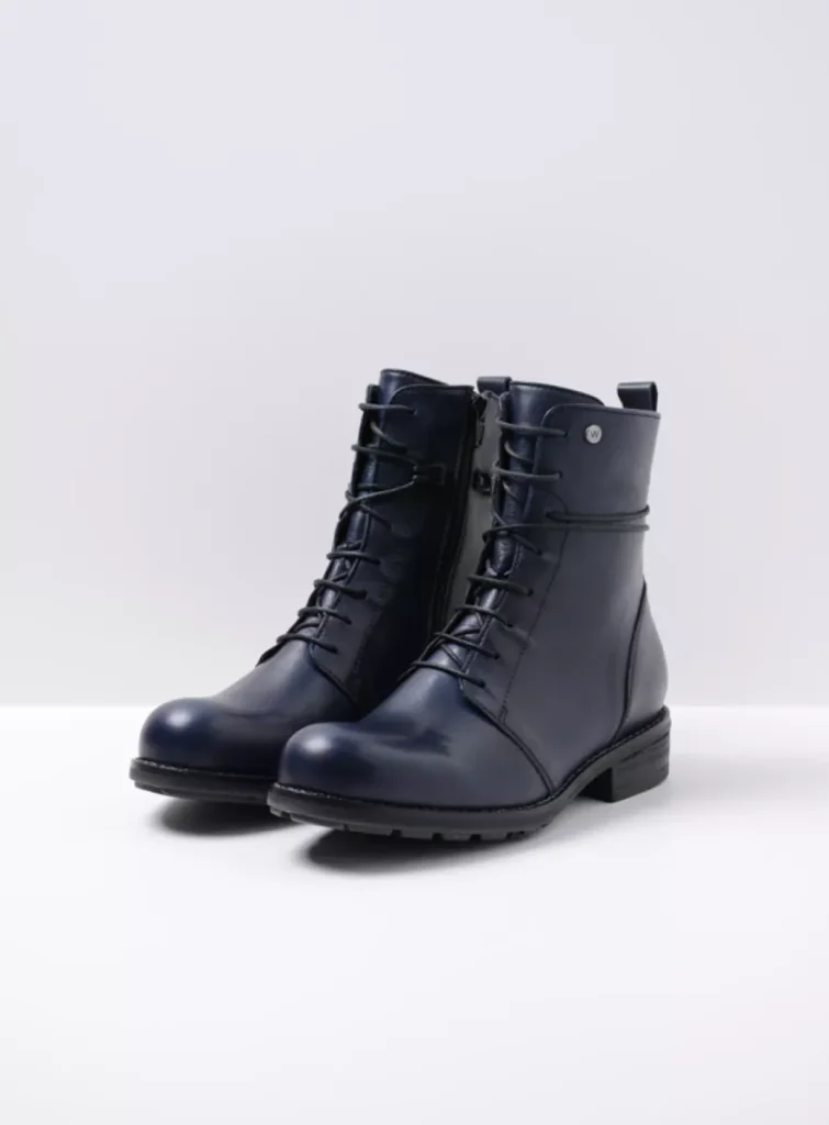 Wolky Enkellaarsjes en boots 04444 Murray XW 20800 blauw leer