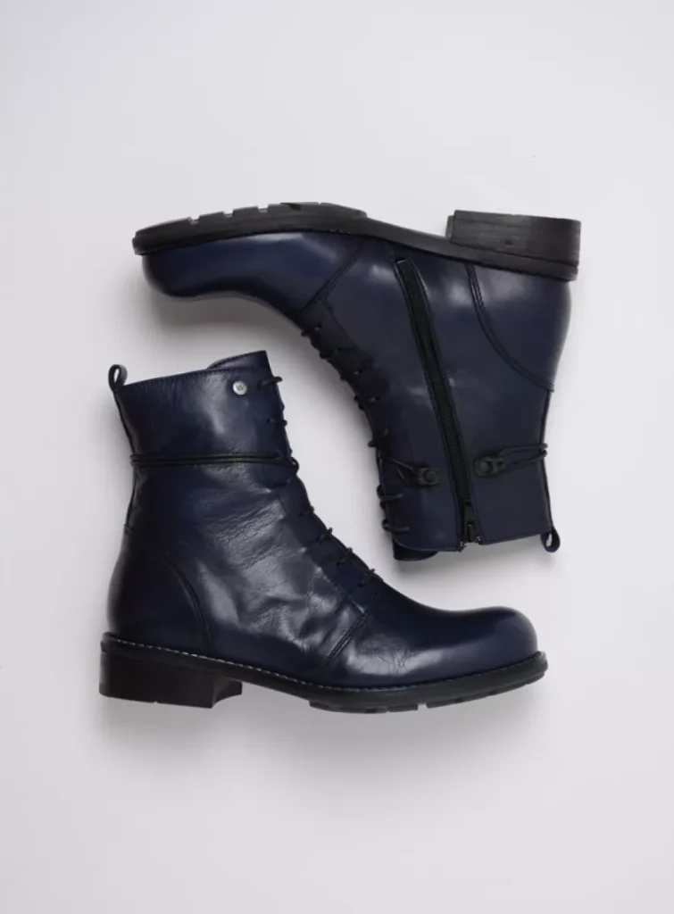 Wolky Enkellaarsjes en boots 04444 Murray XW 20800 blauw leer