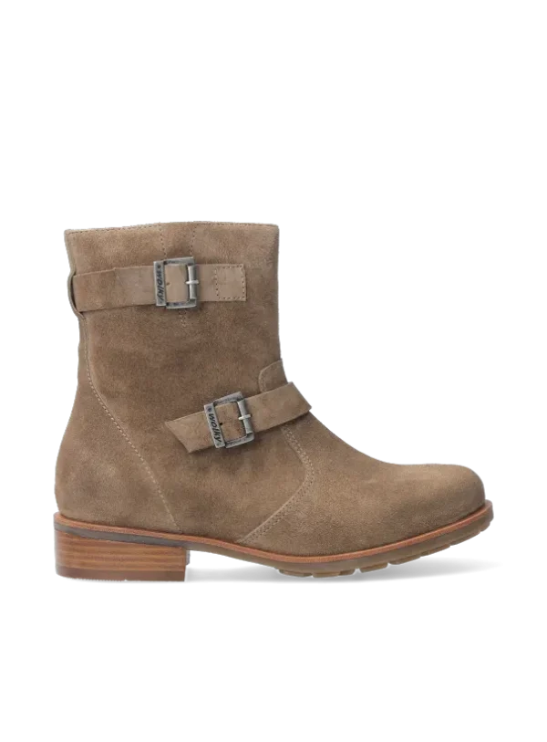 Wolky Devon - beige geolied suede Enkellaarsjes voor dames