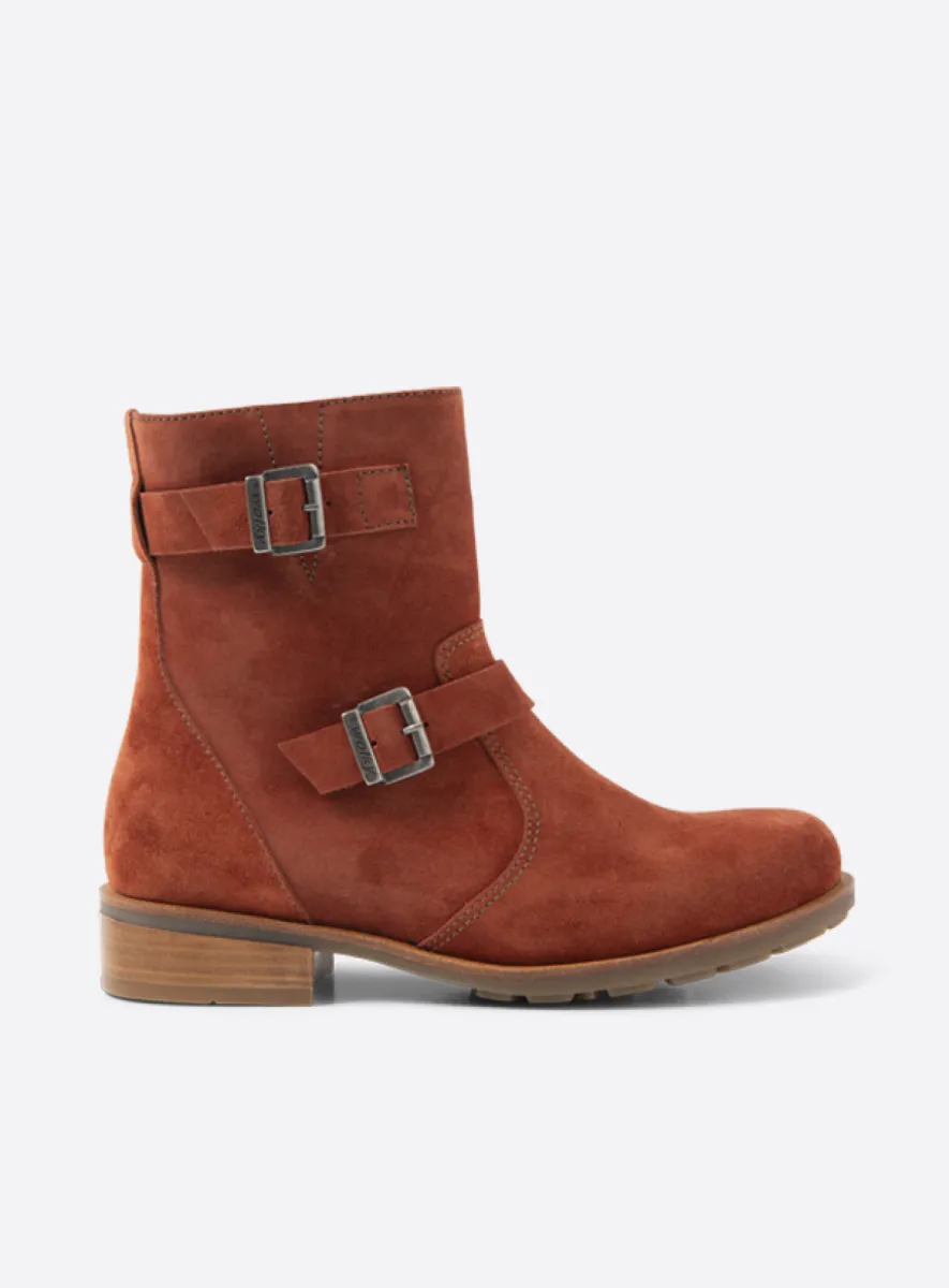 Wolky Devon - terra geolied suede Enkellaarsjes voor dames