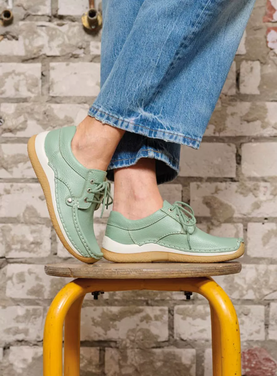 Wolky Sneakers 04527 Taranta 71701 saliegroen leer