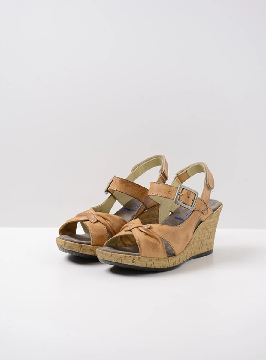 wolky sandalen 04628 ixia 2 20400 naturel leer front