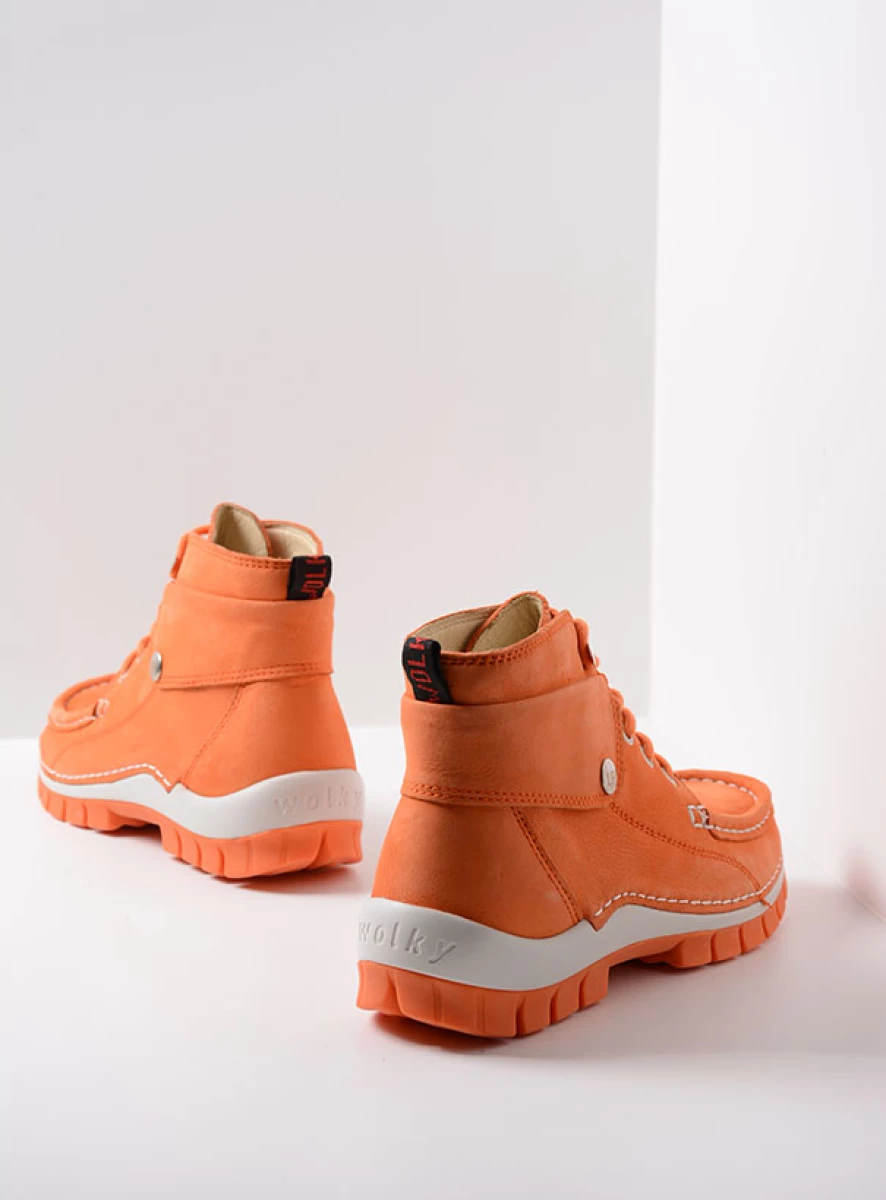 wolky hoge veterschoenen 04700 jump summer 10557 oranje nubuck back