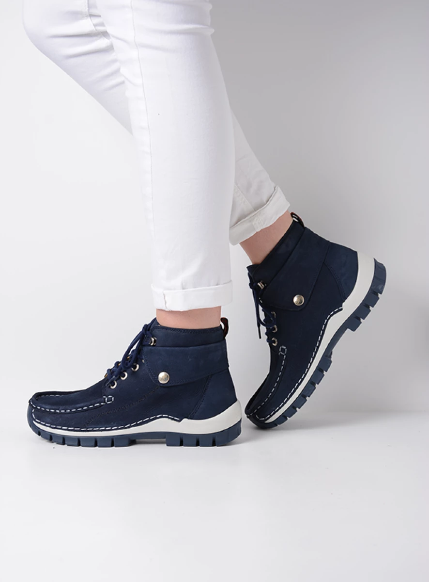 wolky hoge veterschoenen 04700 jump summer 10827 denim nubuck sfeer