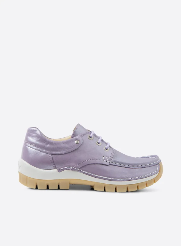 Wolky Fly Summer - lavendel glansleer Veterschoenen voor dames