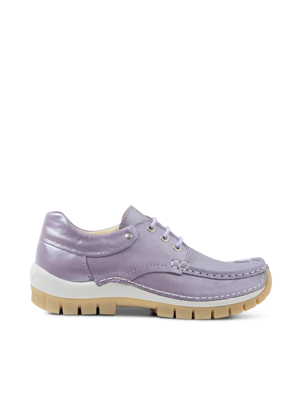 Wolky Fly Summer - lavendel glansleer Veterschoenen voor dames