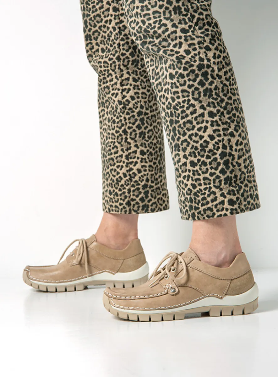 Wolky SS26 04708 Seamy Fly Summer 36125 safari effectleer