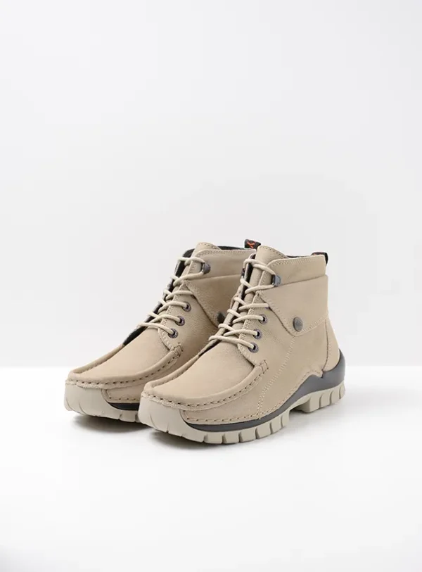 Wolky Jump - safari nubuck Hoge veterschoenen voor dames