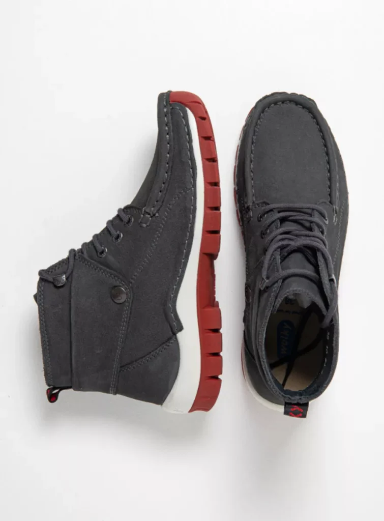Wolky Hoge veterschoenen 04725 Jump 11210 antraciet nubuck