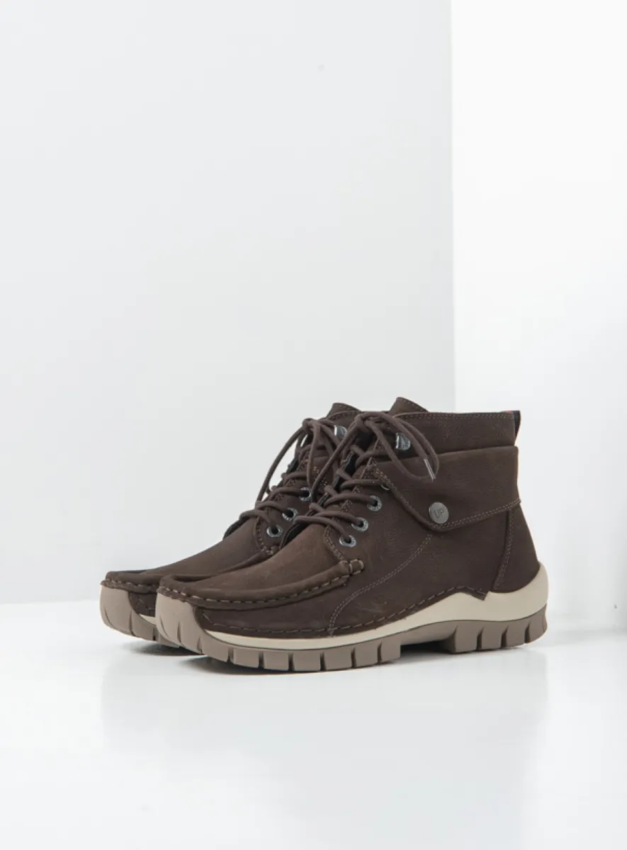 Wolky Jump - bruin nubuck Comfort schoenen voor dames