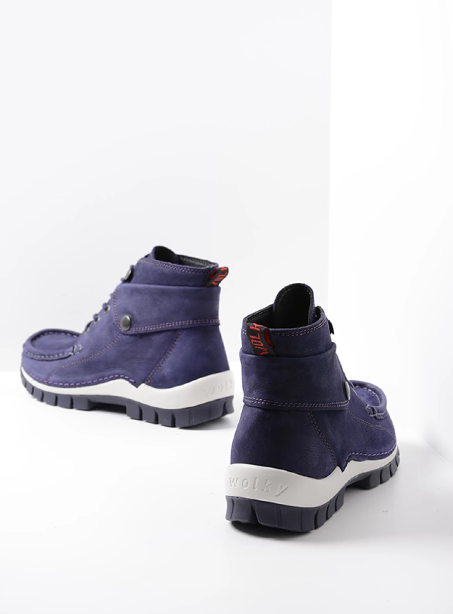 wolky hoge veterschoenen 04725 jump 11600 paars nubuck back