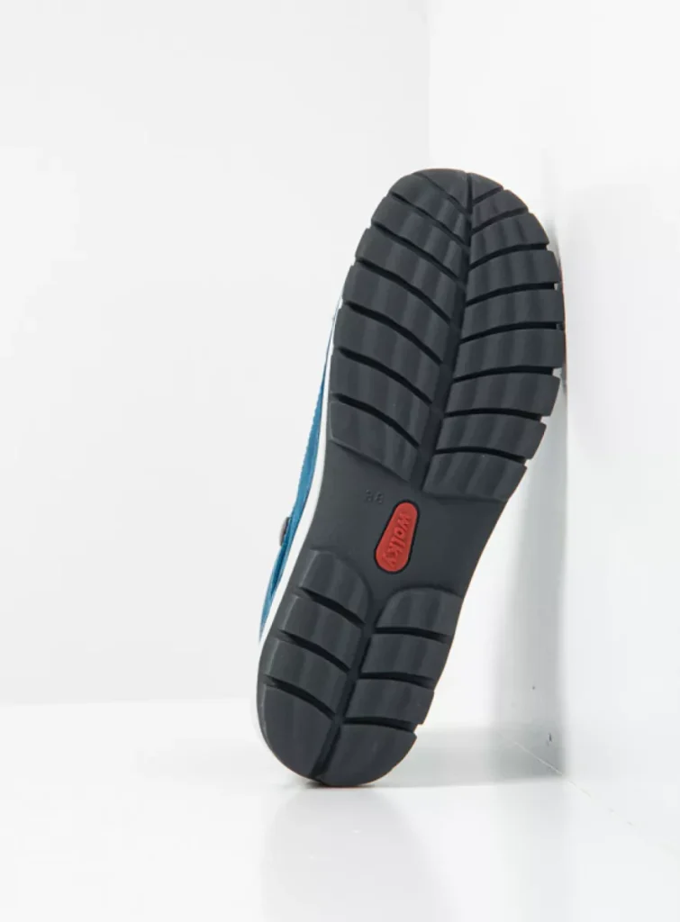 Wolky Hoge veterschoenen 04725 Jump 11850 oceaanblauw nubuck