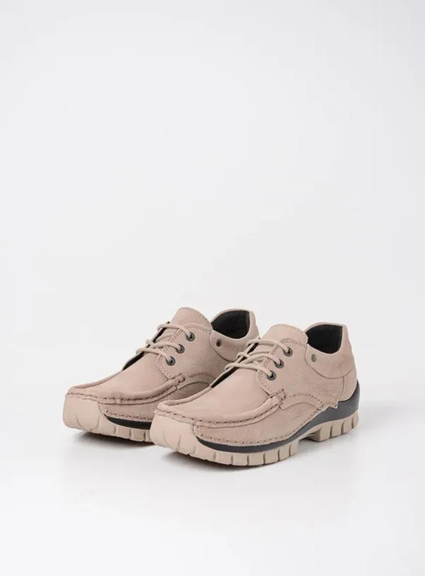 Wolky Fly - safari nubuck Veterschoenen voor dames