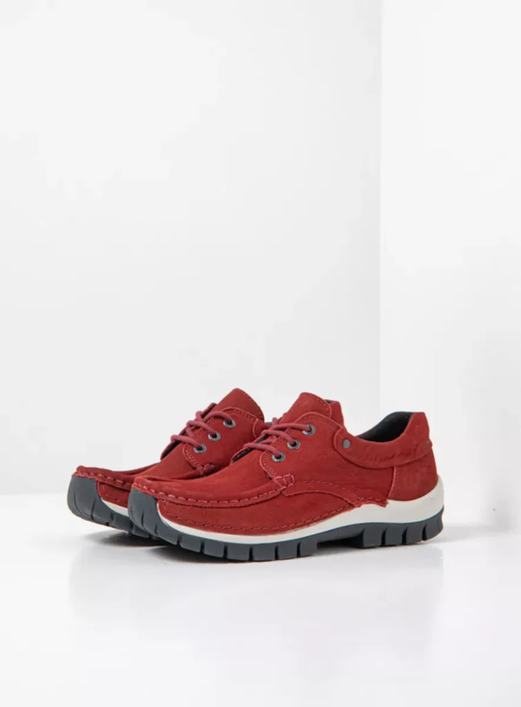 Wolky Veterschoenen 04726 Fly 11553 kersenrood nubuck