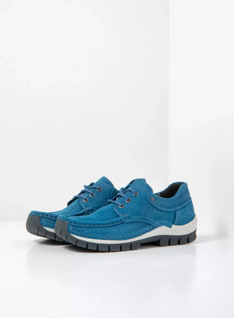 Wolky Veterschoenen 04726 Fly 11850 oceaanblauw nubuck