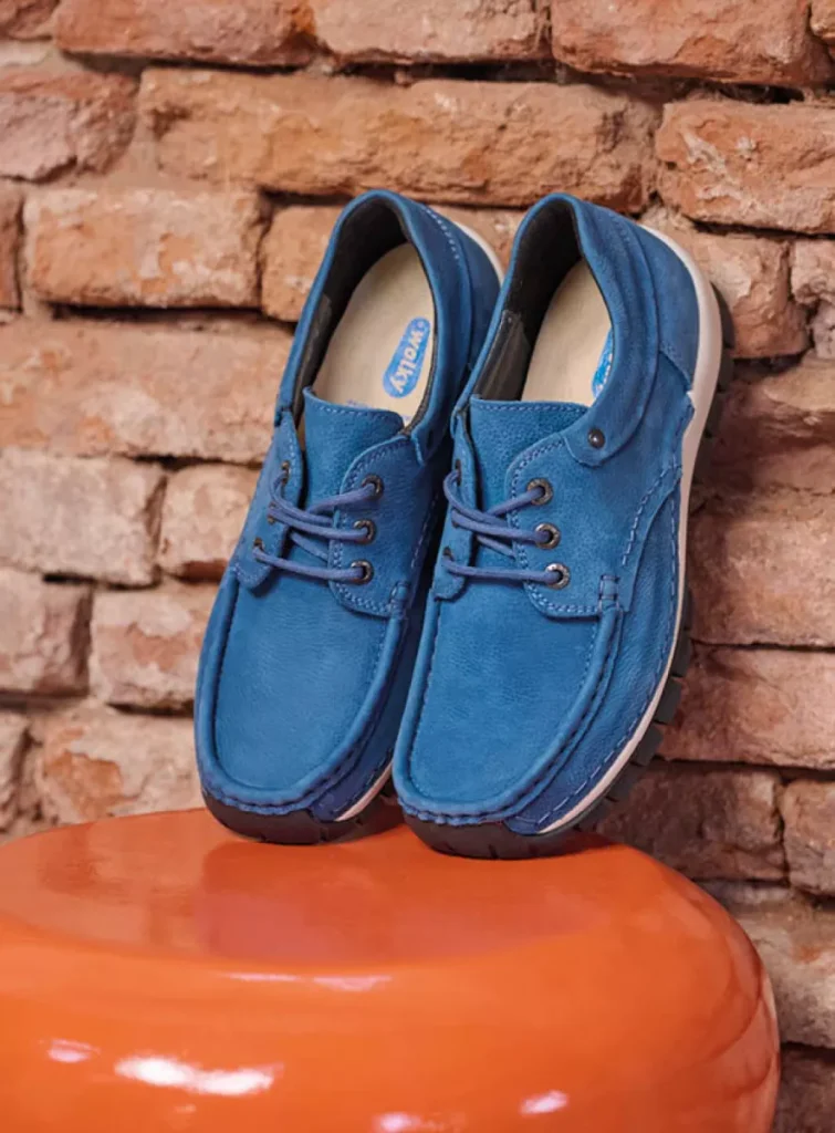 Wolky Veterschoenen 04726 Fly 11850 oceaanblauw nubuck