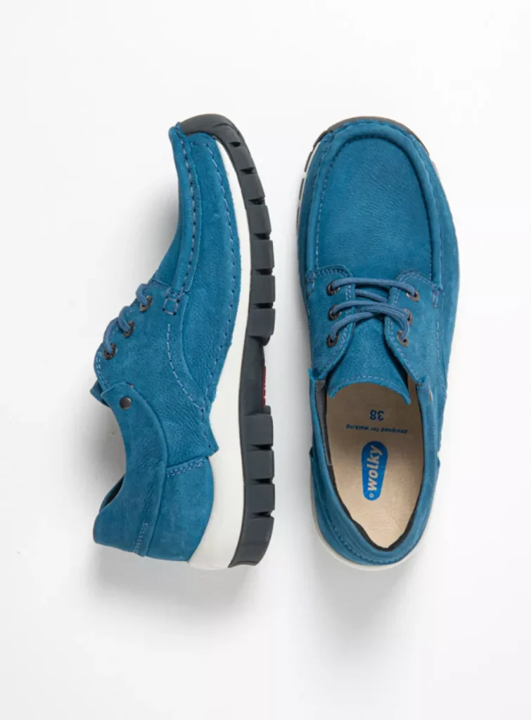 Wolky Veterschoenen 04726 Fly 11850 oceaanblauw nubuck