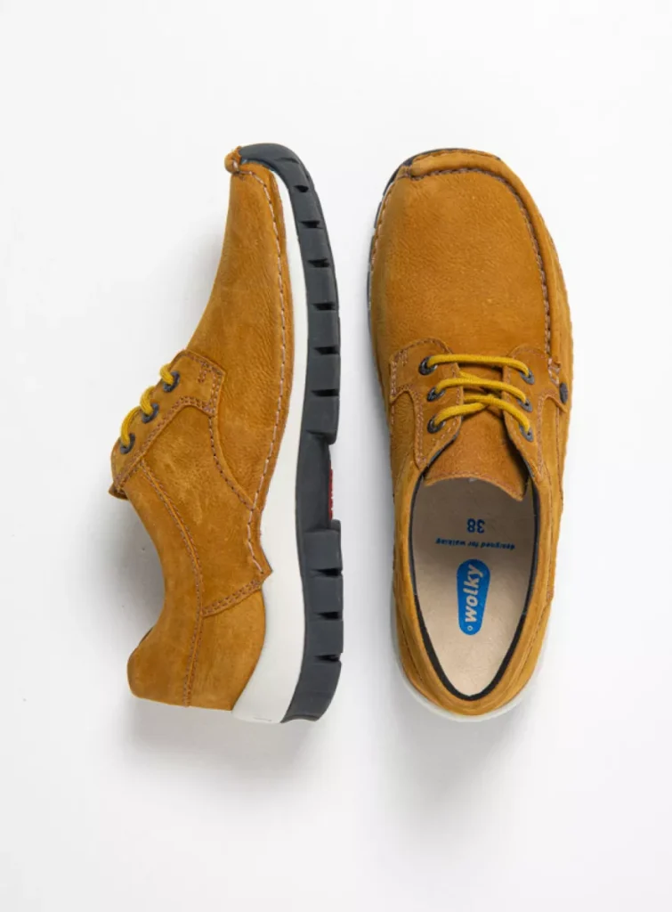 Wolky Nieuw 04734 Seamy Fly 11940 mosterd nubuck