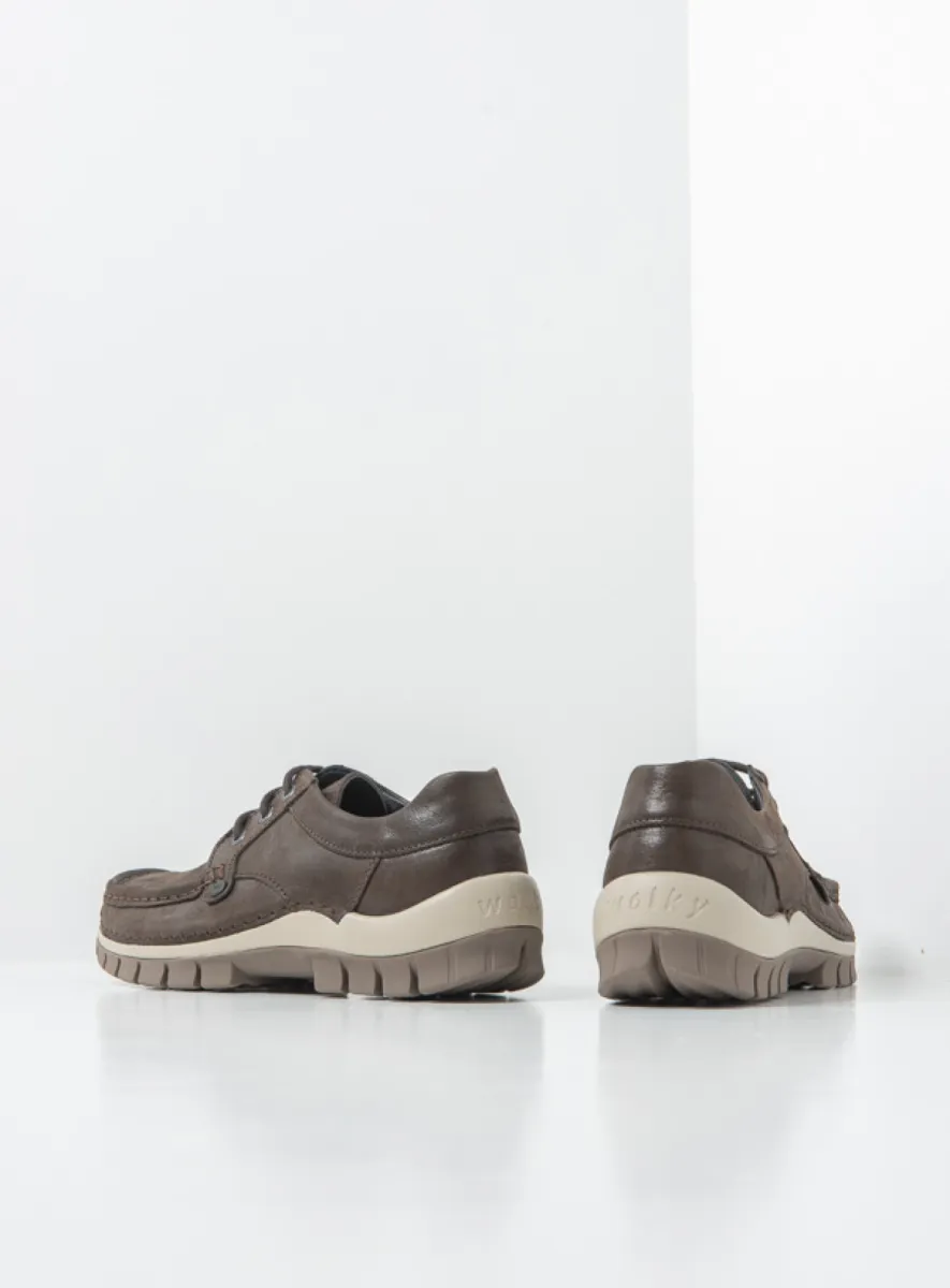 Wolky Mocassin-maakwijze 04734 Seamy Fly 36300 bruin effectleer