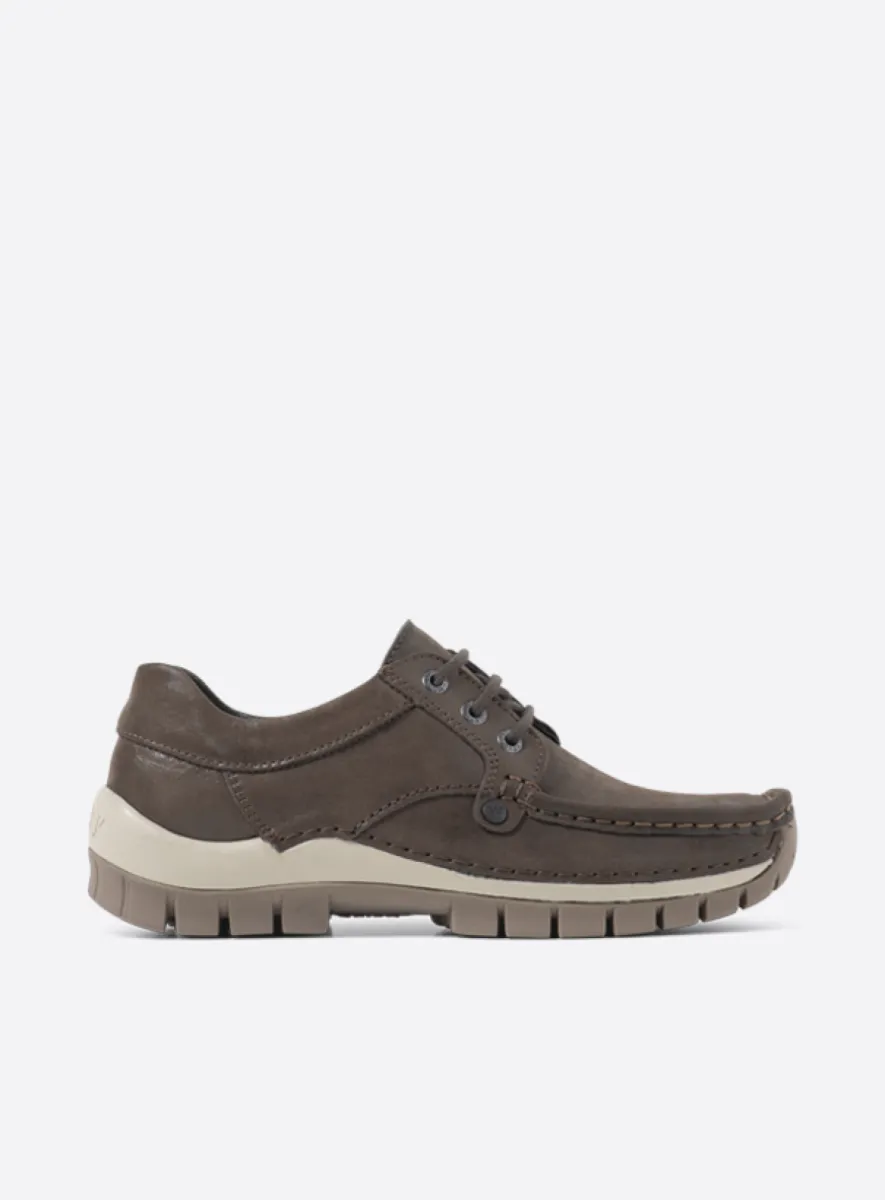 Wolky Seamy Fly - bruin effectleer Comfort schoenen voor dames