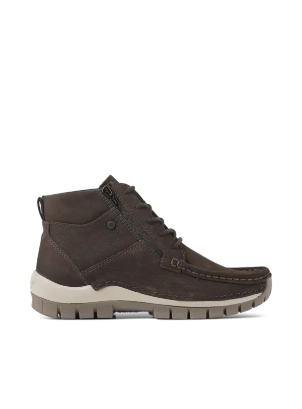 Wolky Boost - bruin nubuck Hoge veterschoenen voor dames