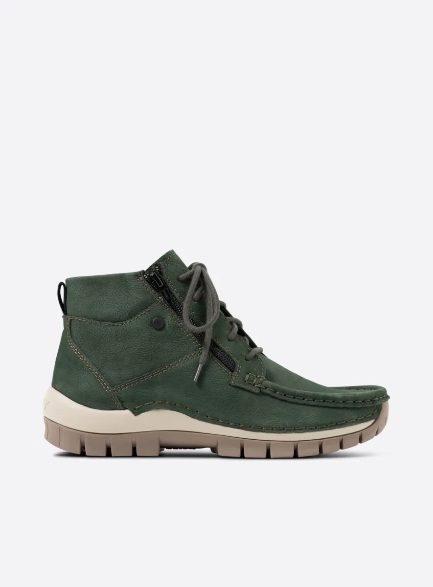 Wolky Boost - groen nubuck Comfort schoenen voor dames