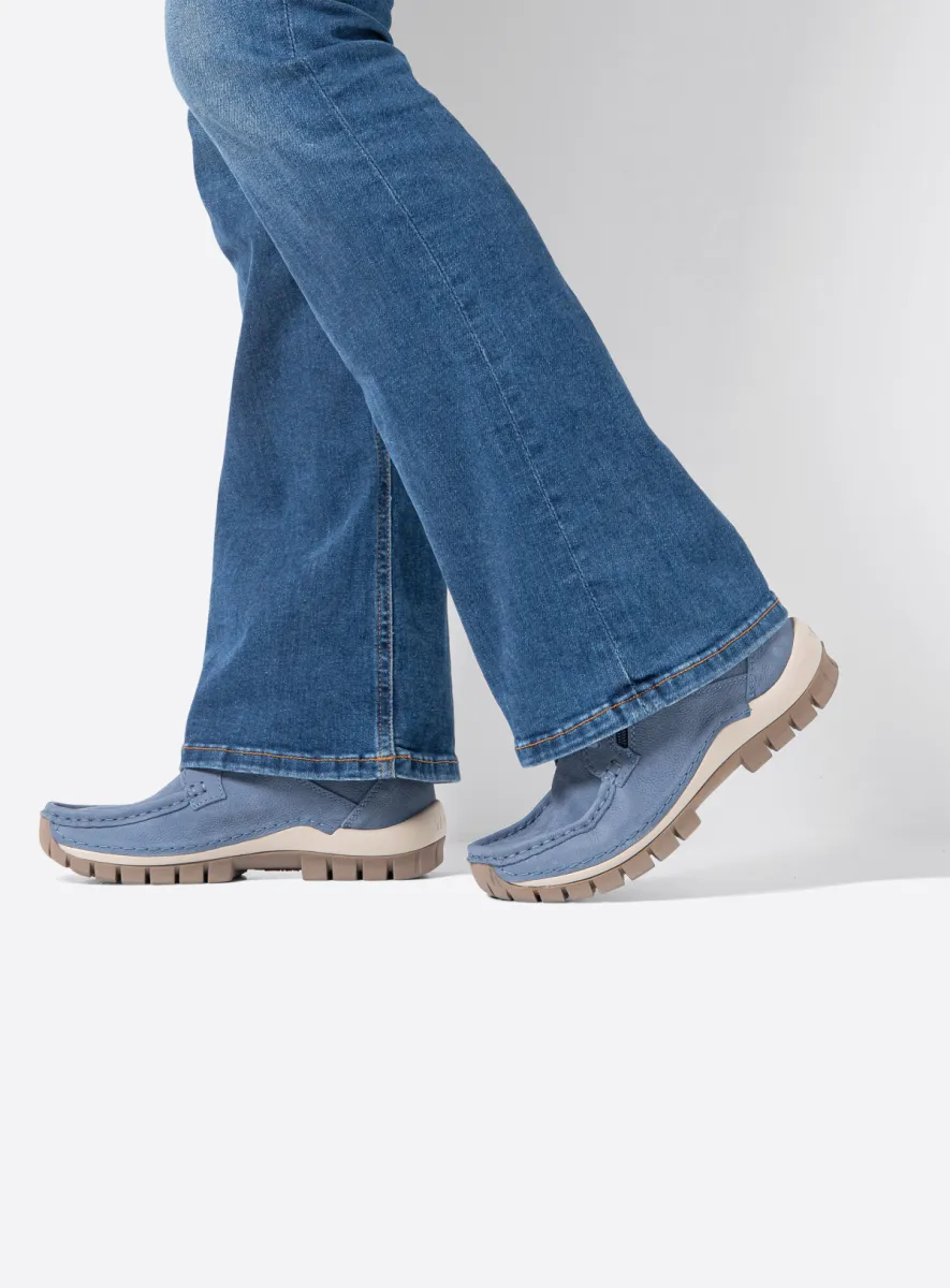 Wolky Mocassin-maakwijze 04740 Boost 11840 jeansblauw nubuck
