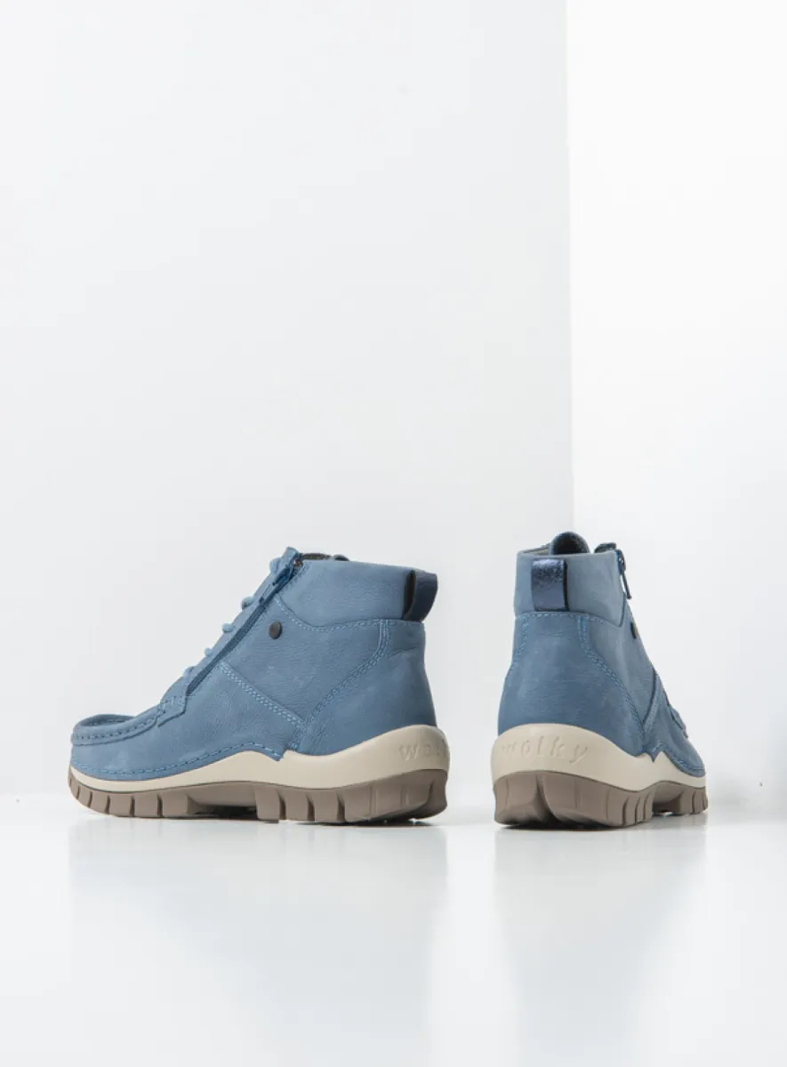 Wolky Mocassin-maakwijze 04740 Boost 11840 jeansblauw nubuck