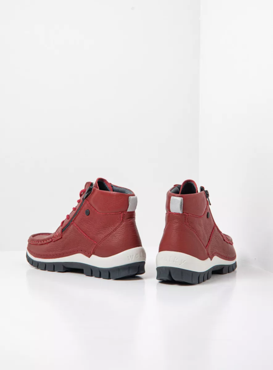 Wolky Winter 2025 04740 Boost 30553 kersenrood leer