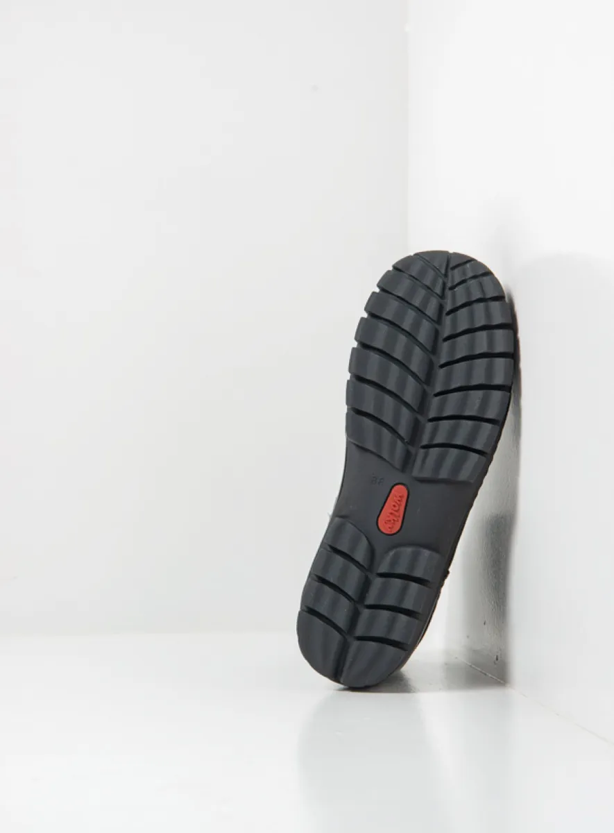 Wolky Hoge veterschoenen 04741 Vibe 11000 zwart nubuck