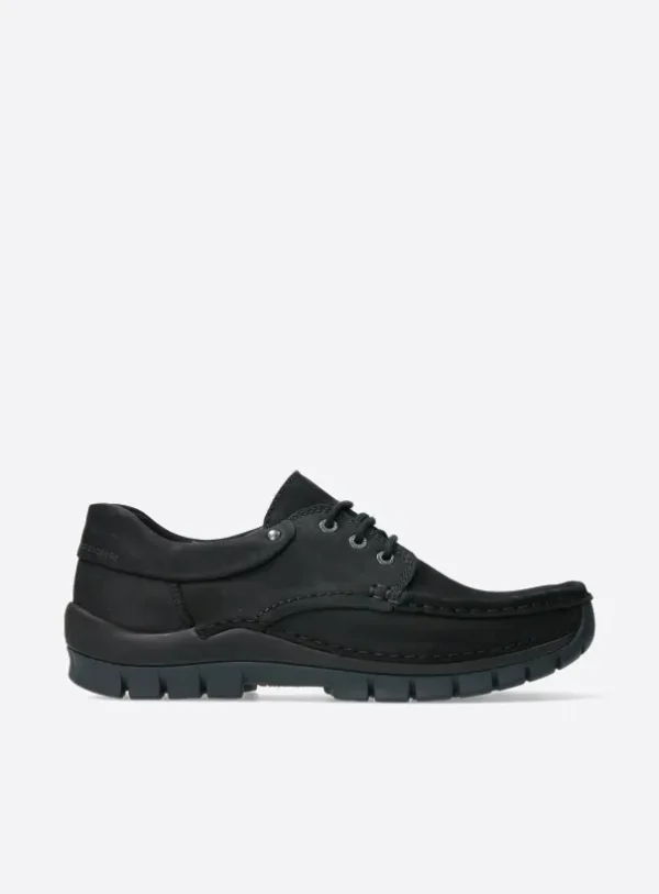 Wolky Fly Men - zwart nubuck Comfortschoenen heren voor heren